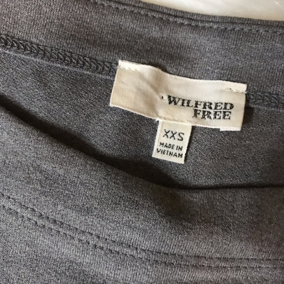 Wilfred Free Gray Long Sleeve Slit Side Size XXS - Picture 4 of 4